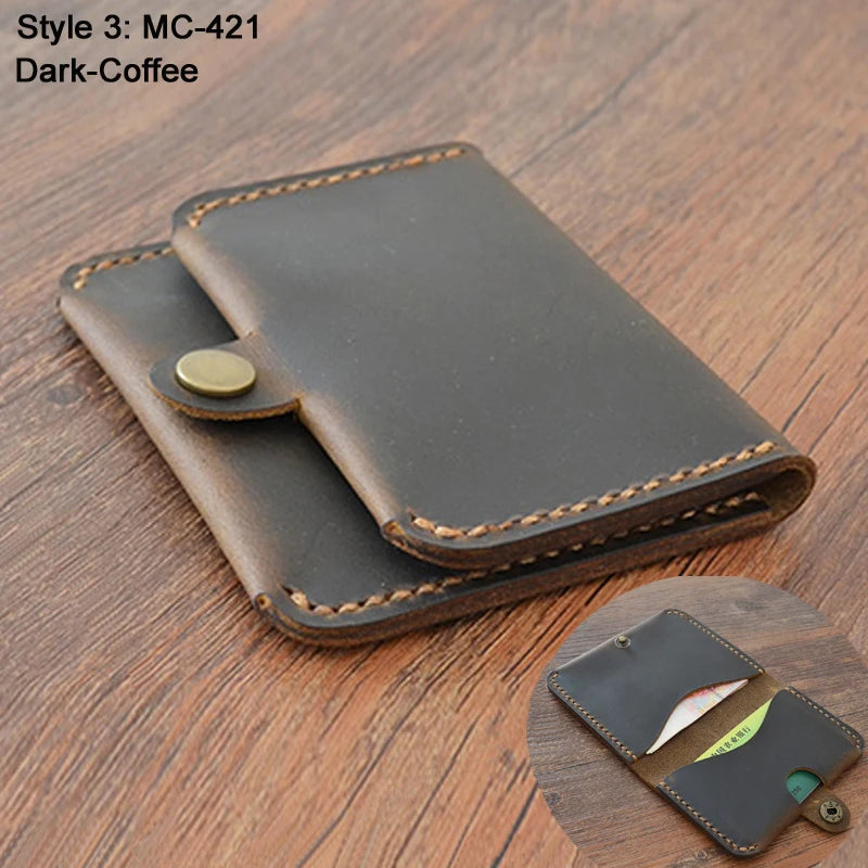 Crazy Horse Leather Card Holder