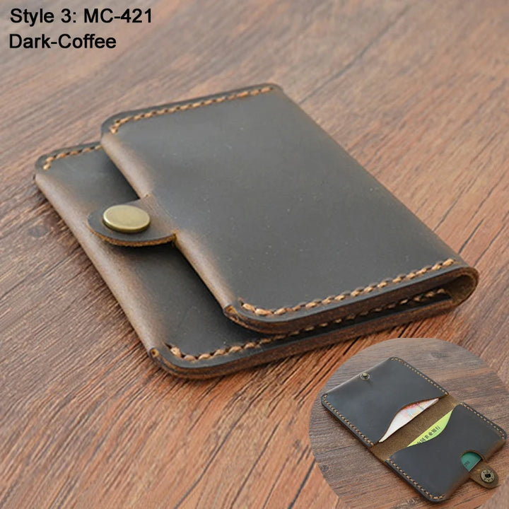 Crazy Horse Leather Card Holder-HighTouch