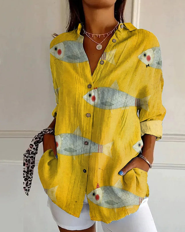 Harper | Elegant Floral Shirt & Blouse