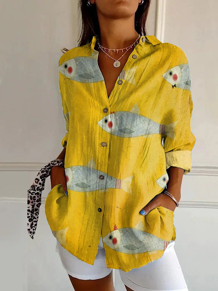Harper | Elegant Floral Shirt & Blouse-HighTouch