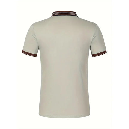 Lightweight Men’s Summer Polo – Breathable, Button-Collar Casual Top