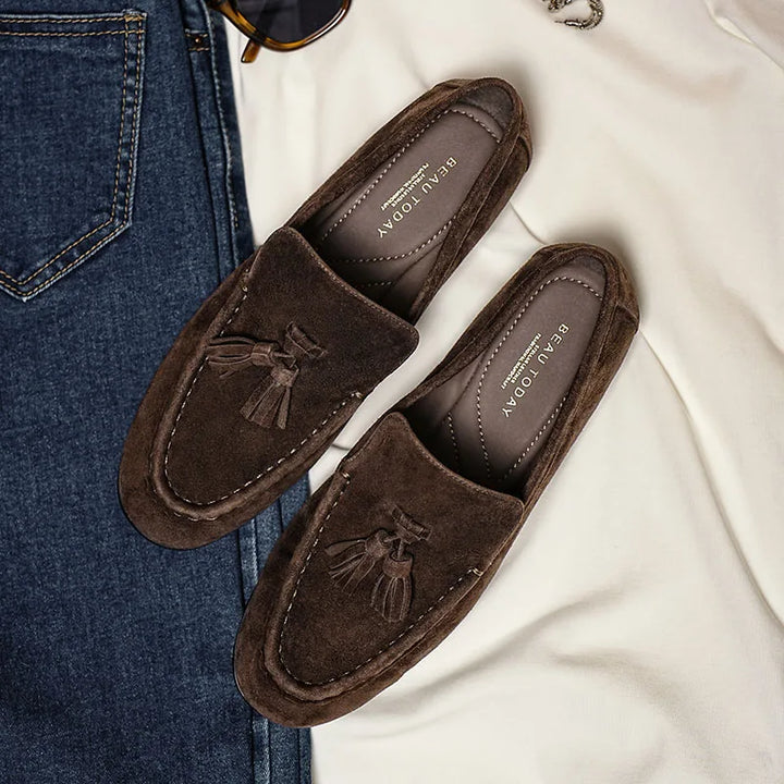 Tassel Suede Loafers UK-HighTouch