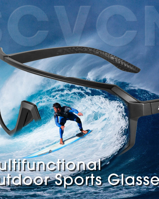 Men’s UV400 Polarized Cycling Sunglasses – Lightweight Sports Eyewear