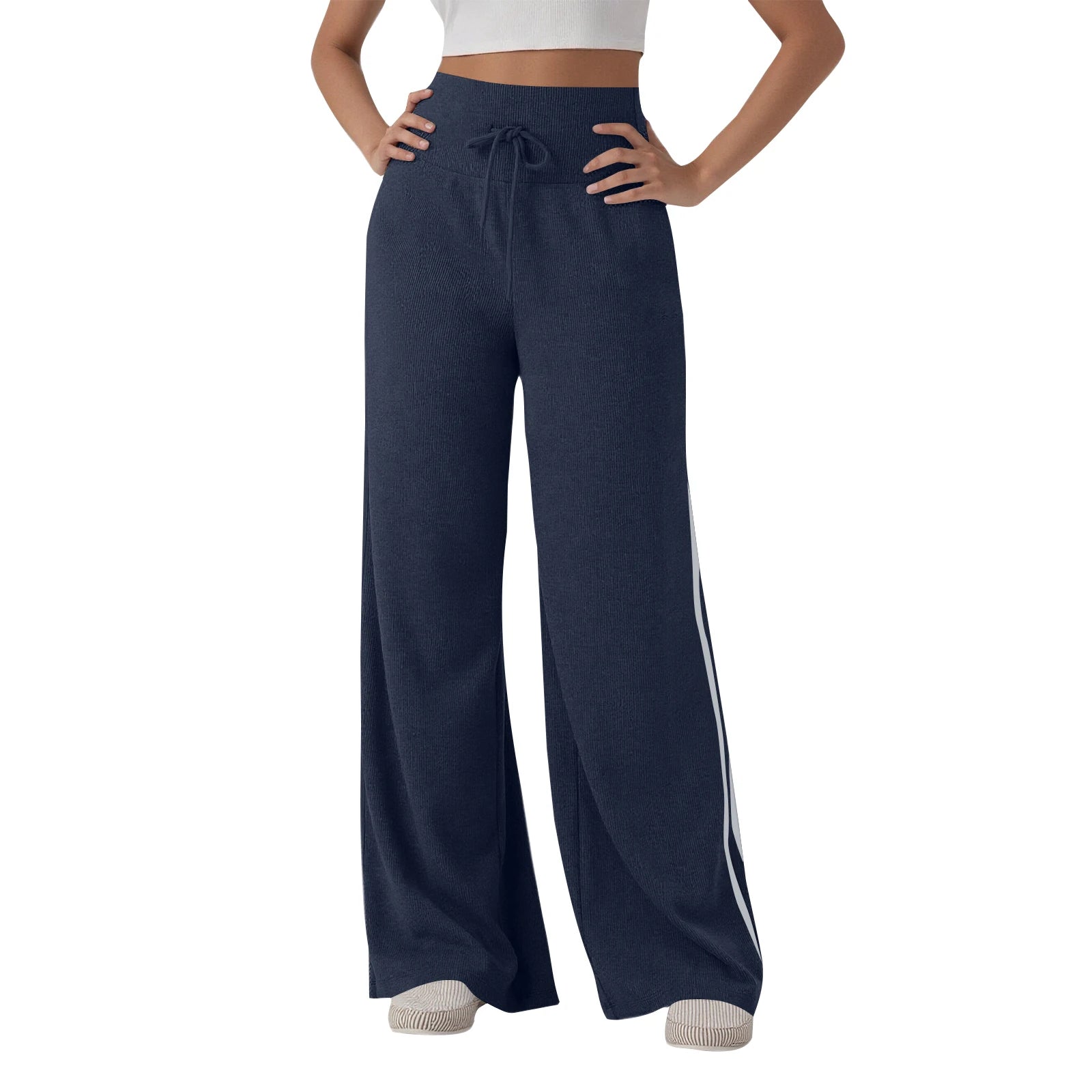 Women’s High-Waisted Wide-Leg Sports Pants