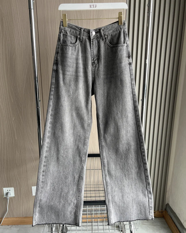 Wide-Leg High-Waist Jeans Women