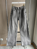 Women’s Wide-Leg High-Waist Jeans Casual Denim Pants-HighTouch