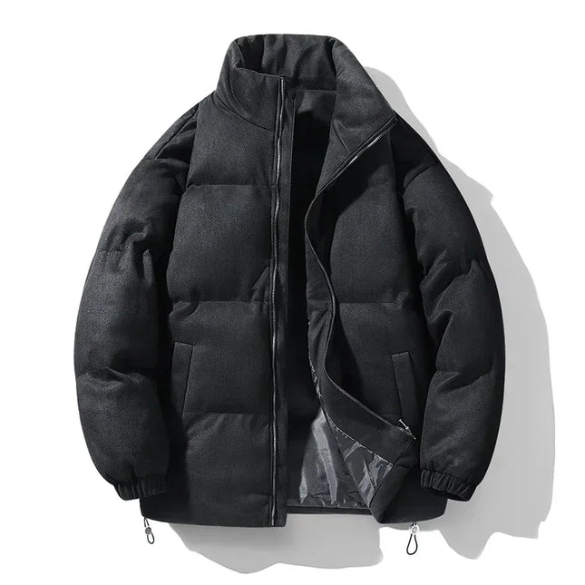 Deerskin Velvet Parka – Thick Fleece-Lined Men’s Winter Jacket