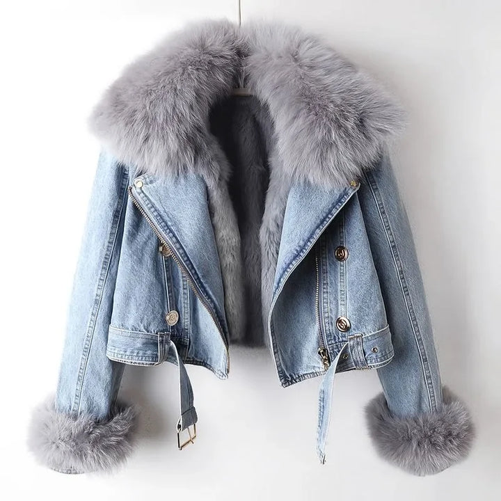 Women’s Faux Fur Jacket for Winter and Cold Weather