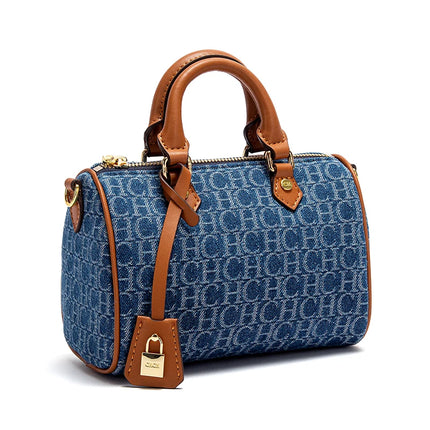 Cowboy Spliced Pillow Shoulder Bag - Women's Handbag