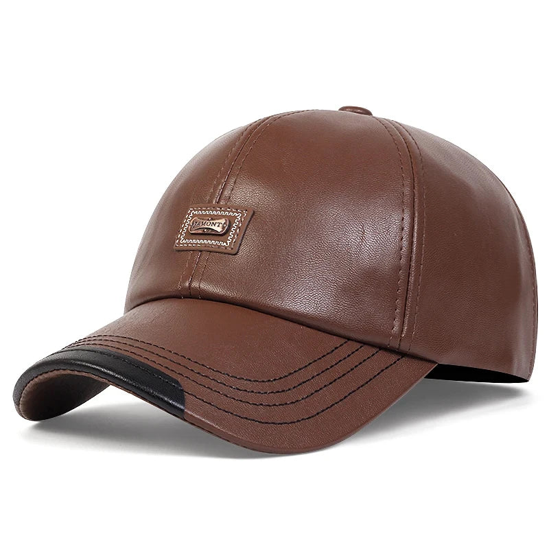 Genuine Cowhide Leather Dad Hat
