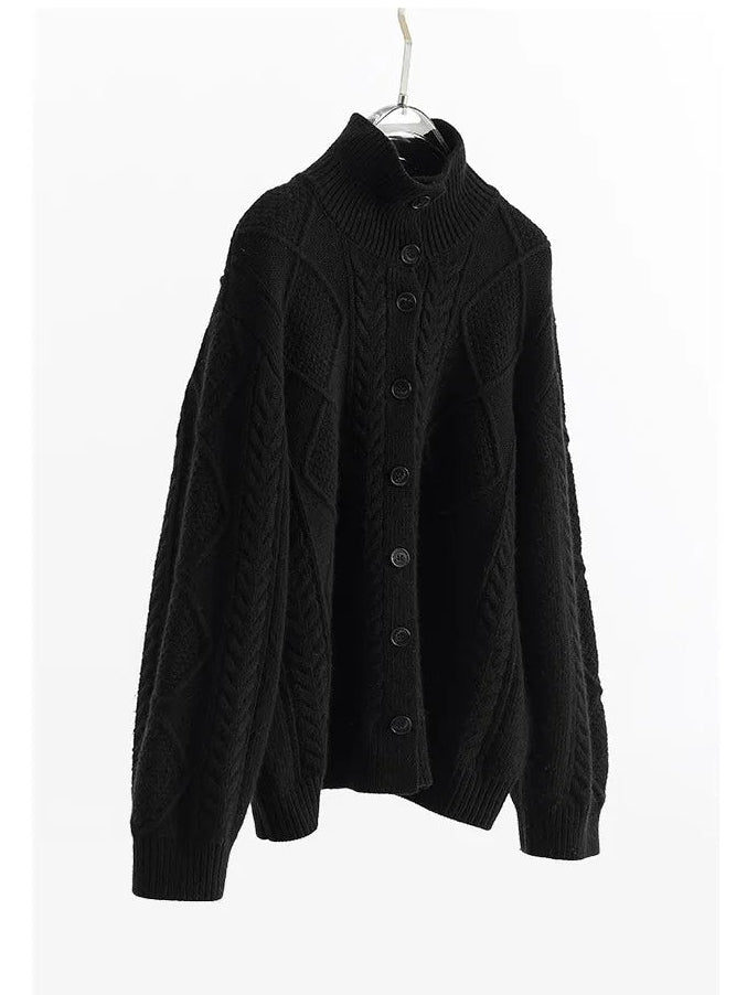 Women’s Cable Knit Cardigan-HighTouch