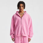 Unisex Heavy-Fleece Zip Hoodie 370 GSM | Retro Batik Wash-HighTouch