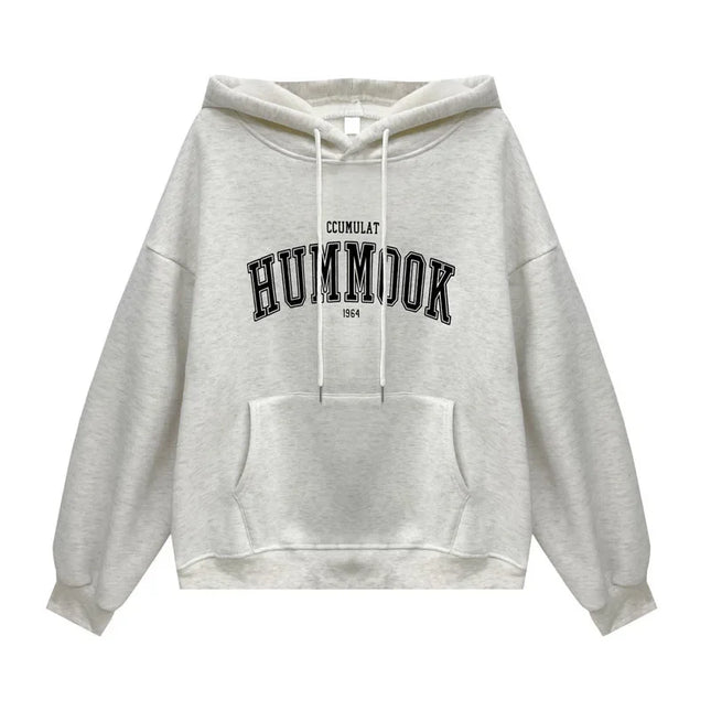 Oversize 3D Sound-Detail Hoodie – Retro Lazy-Style Streetwear for Fall/Winter