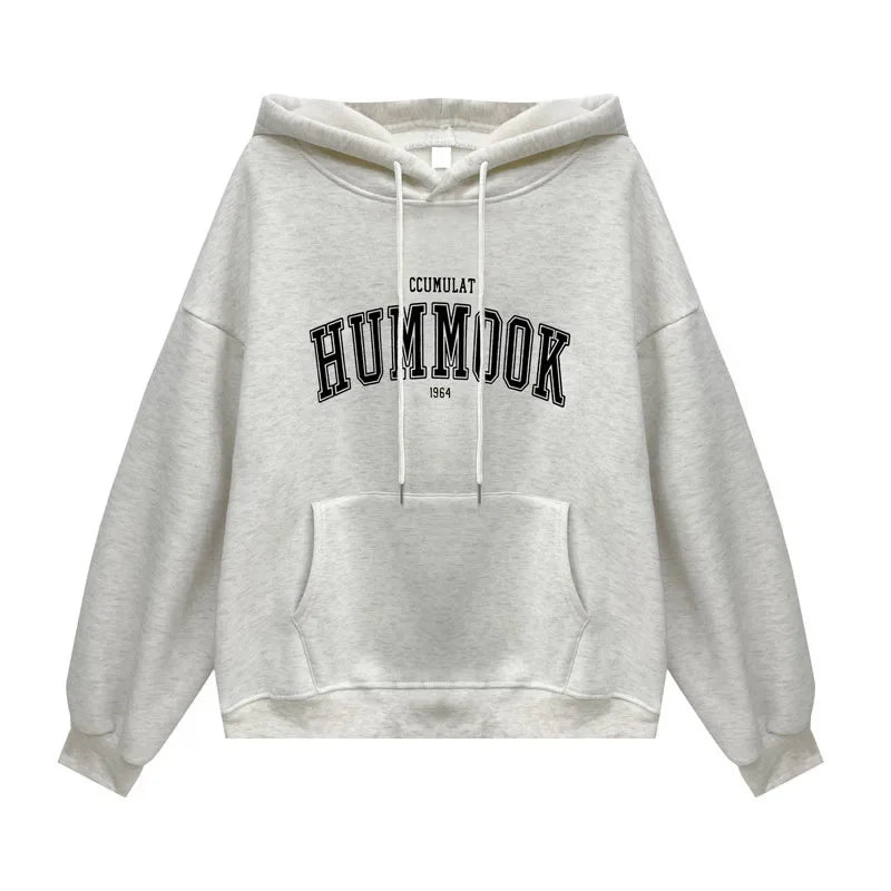 Oversize 3D Sound-Detail Hoodie – Retro Lazy-Style Streetwear for Fall/Winter