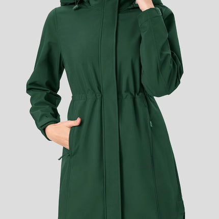 Waterproof Long Hooded Softshell Parka Women