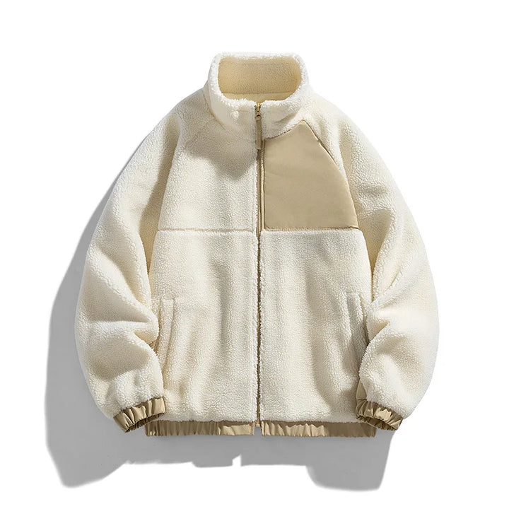 Thickened Fleece Zipper Jacket Men-HighTouch