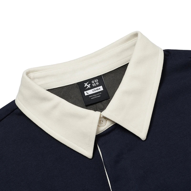 Xtep Autumn Mixed-Color Sweatshirt – Trendy & Breathable Unisex Pullover