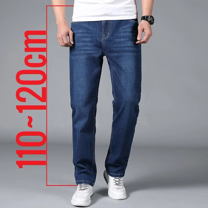 Tall Men’s Stretch Black Straight-Leg Jeans