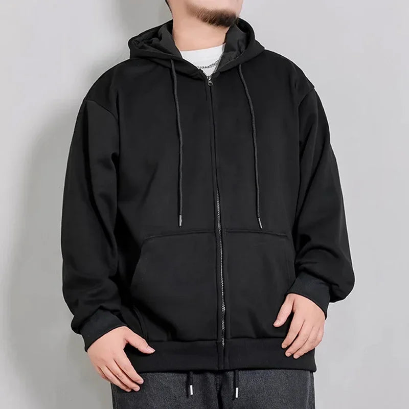 Big & Tall Zip-Up Hoodie Men-HighTouch