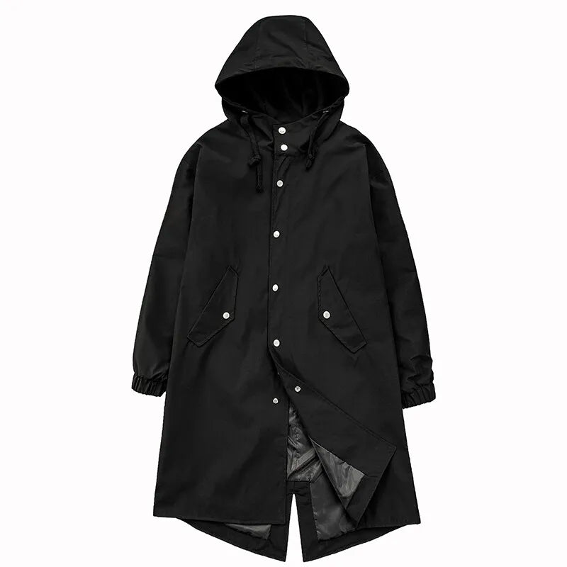 Oversized Hooded Streetwear Jacket Men-HighTouch