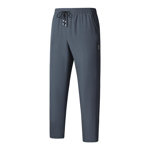 CHRLCK Men Running Pants Jogging Casual Summer Thin Sweatpants Quick Dry Ice Silk Straight Trousers Sports Gym Breathable Unisex-HighTouch