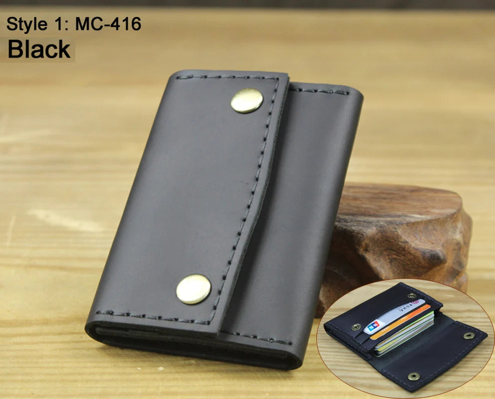 Crazy Horse Leather Card Holder-HighTouch