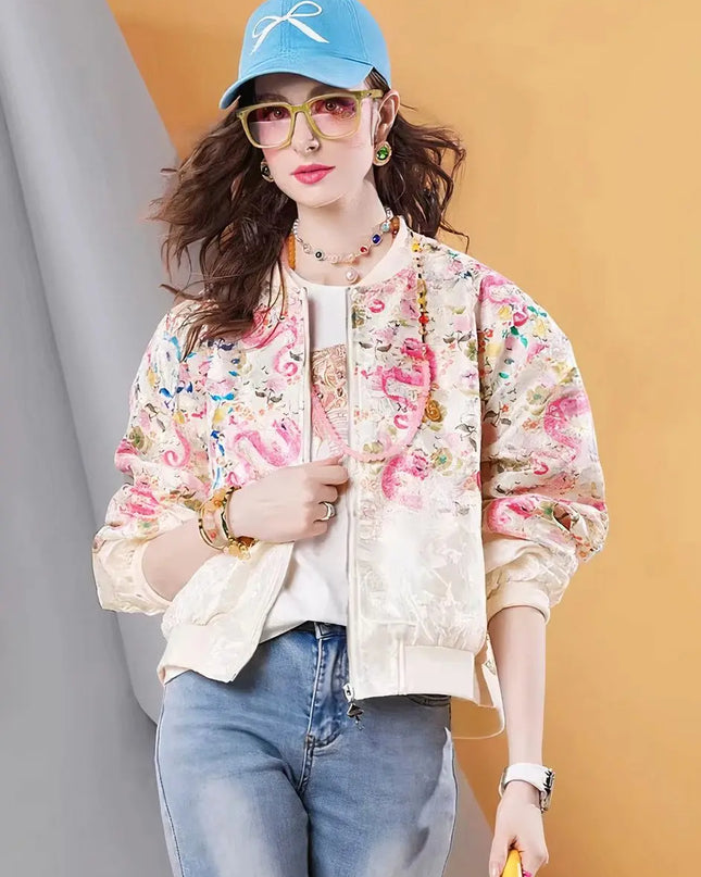 Women’s Chinese-Style Embroidered Spring Jacket