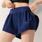 Summer Quick-Dry High-Waist ¾ Workout Shorts – Effortless Performance & Comfort-HighTouch