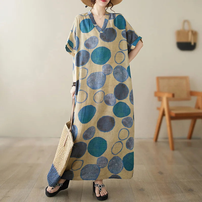 Bohemian Ethnic Summer Dress – Vintage Loose Streetwear-HighTouch