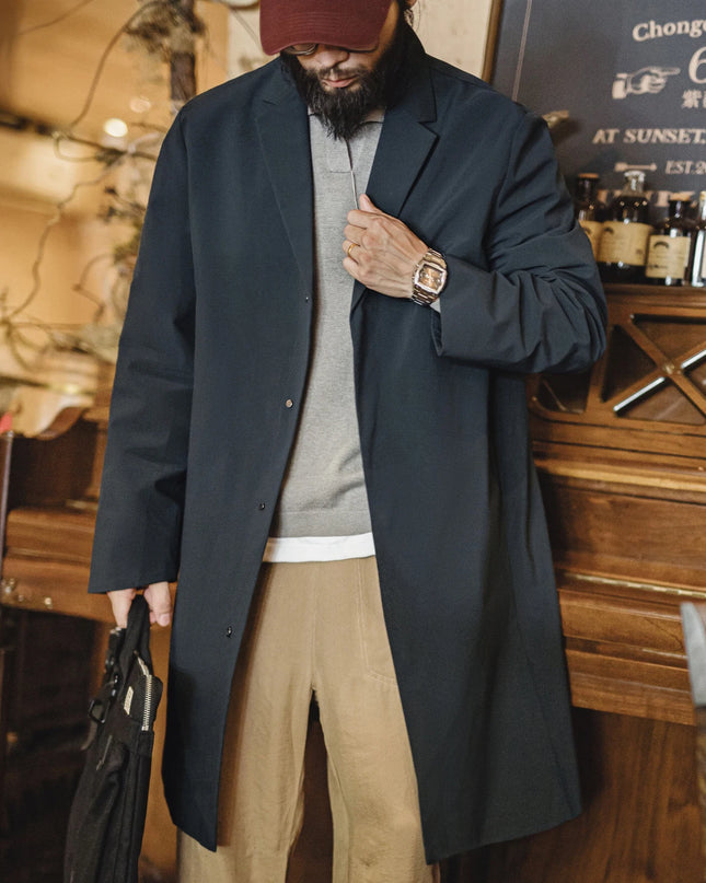 Maden Vintage Mid-Long Men’s Trench Coat