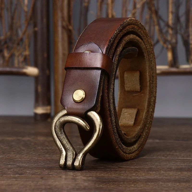 Men's Heritage Leather Hook Belt | Classic Style