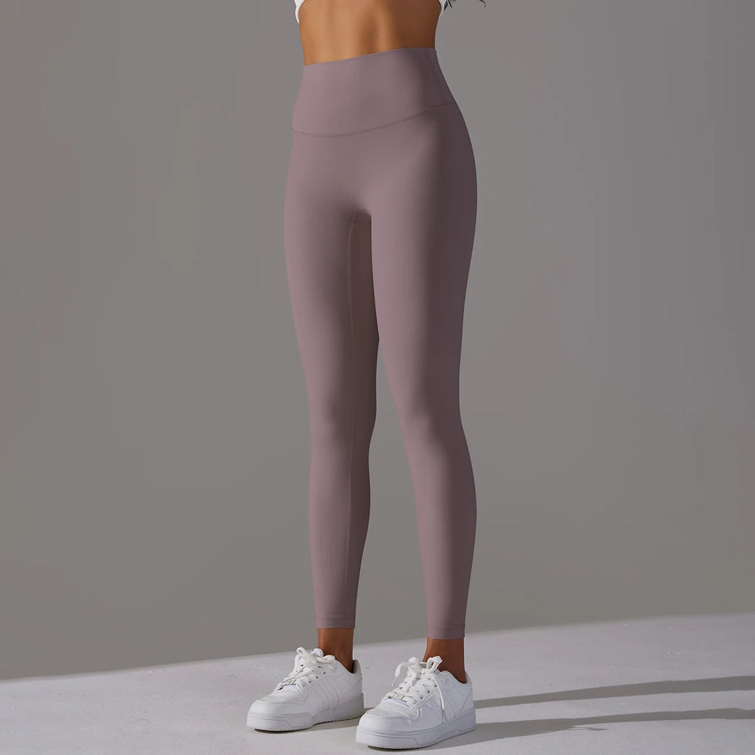 High-Wais Leggings – Buttery-Soft, Sweat-Wicking, with Hidden Pocket-HighTouch