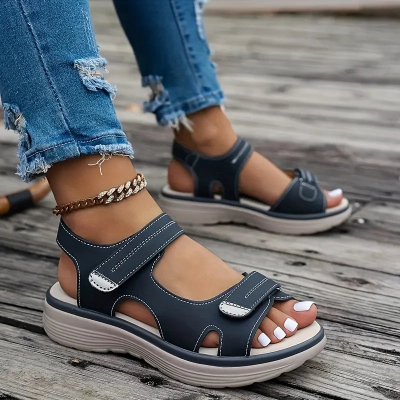 Women’s Lightweight Non‑Slip Wedge Sandals – Plus Size Beach Platform