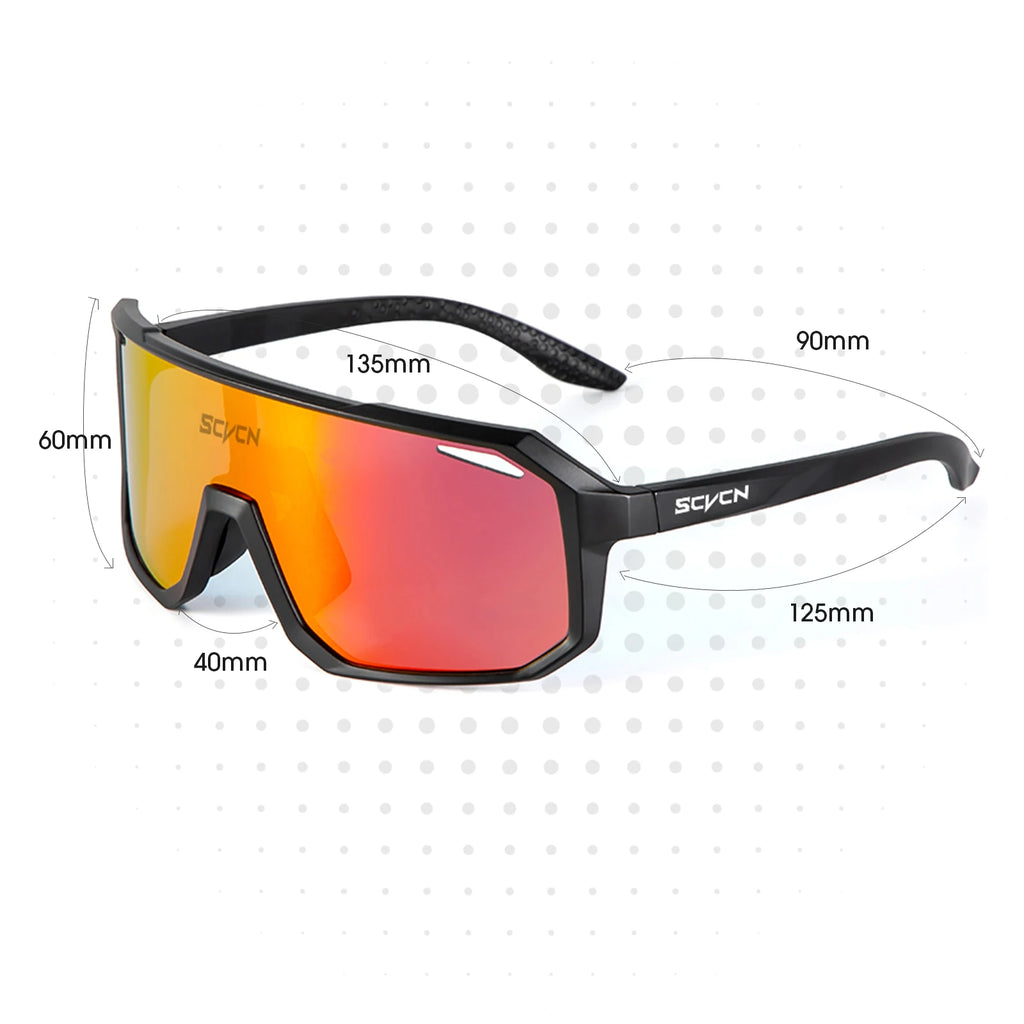 Men’s UV400 Polarized Cycling Sunglasses – Lightweight Sports Eyewear