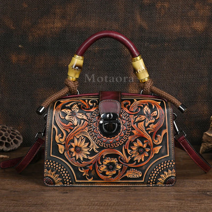 Vintage PU Wide-Strap Bucket Crossbody Bag – Large Capacity Shoulder Satchel for Women
