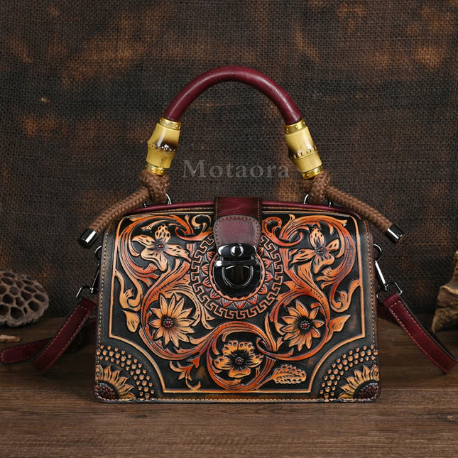 Vintage PU Wide-Strap Bucket Crossbody Bag – Large Capacity Shoulder Satchel for Women