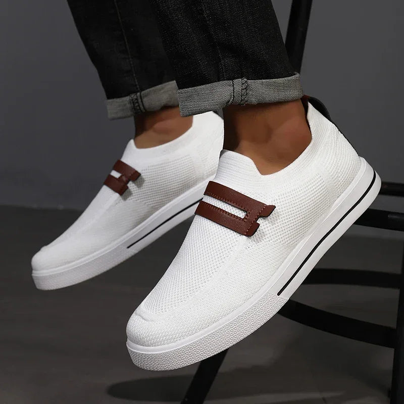 Men’s Breathable Mesh Slip-On Sneakers for Walking