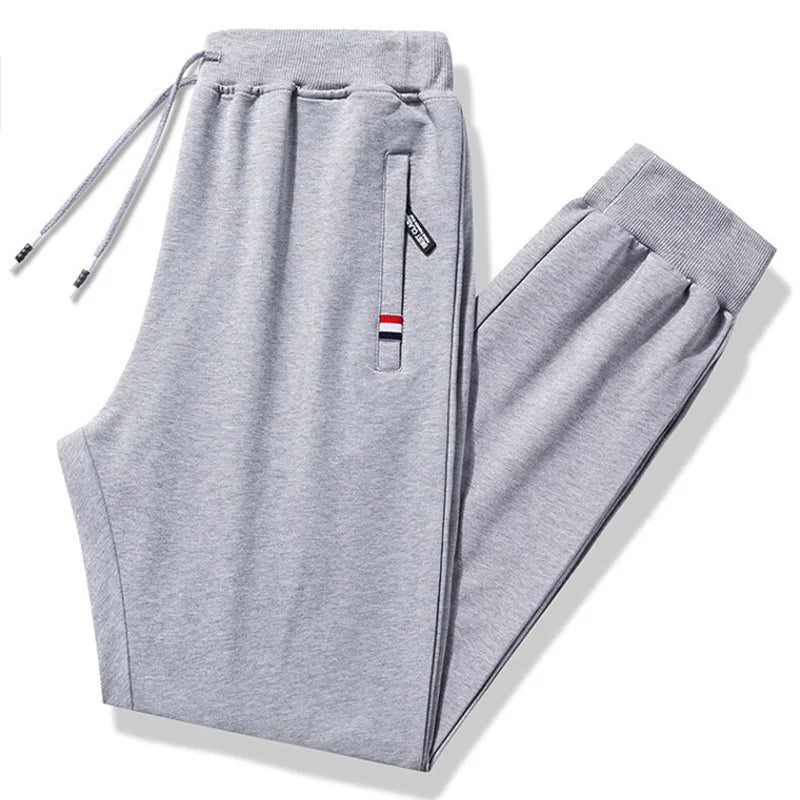 Plus Size Men’s Loose Fit Cotton Jogger Track Pants-HighTouch