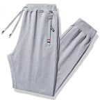 Plus Size Men’s Loose Fit Cotton Jogger Track Pants-HighTouch