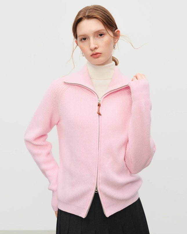 Wool-Mix Zip Vest Women