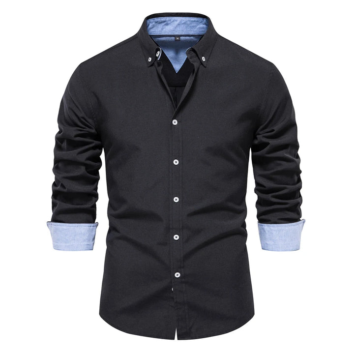 AIOPESON Men’s Cotton Oxford Shirt-HighTouch