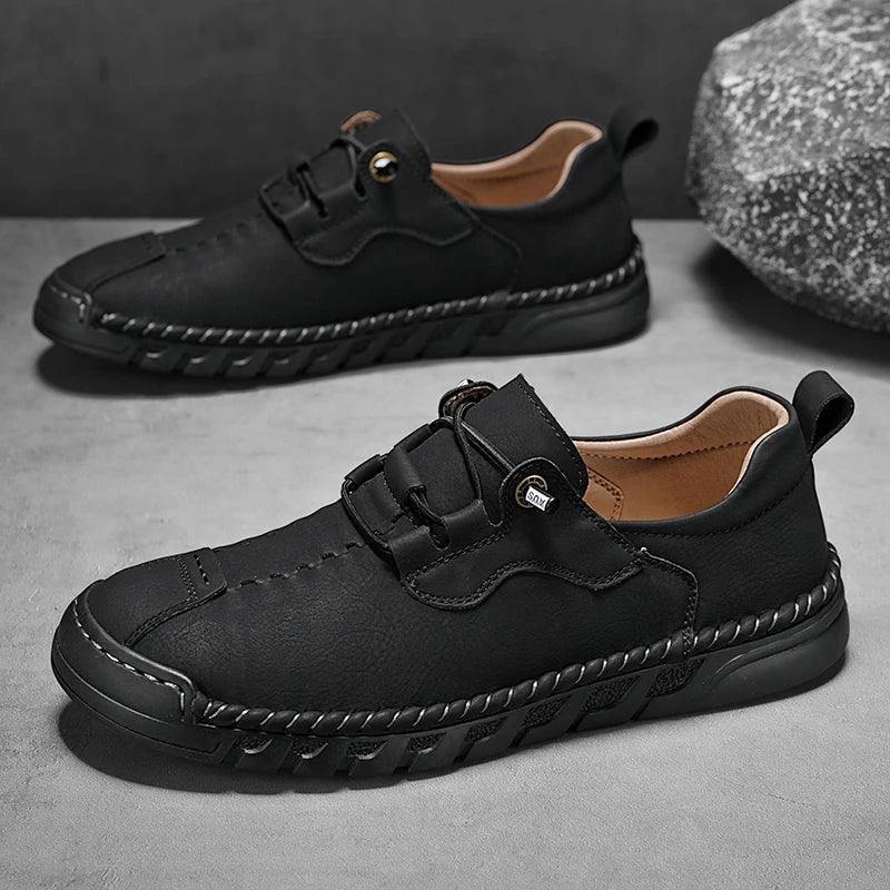 Men's Everett Leather Shoes – Cushioned Comfort