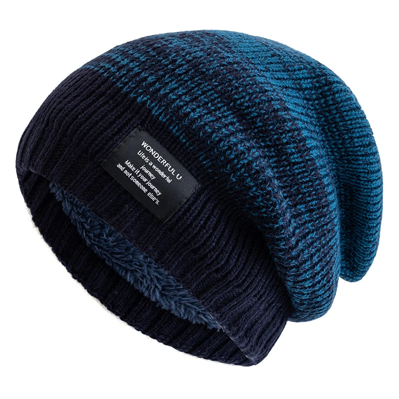 Plush Fur-Lined Slouchy Beanie for Women