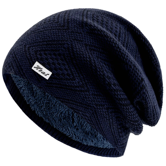 Stripes Knitted Slouchy Winter Beanie for Women