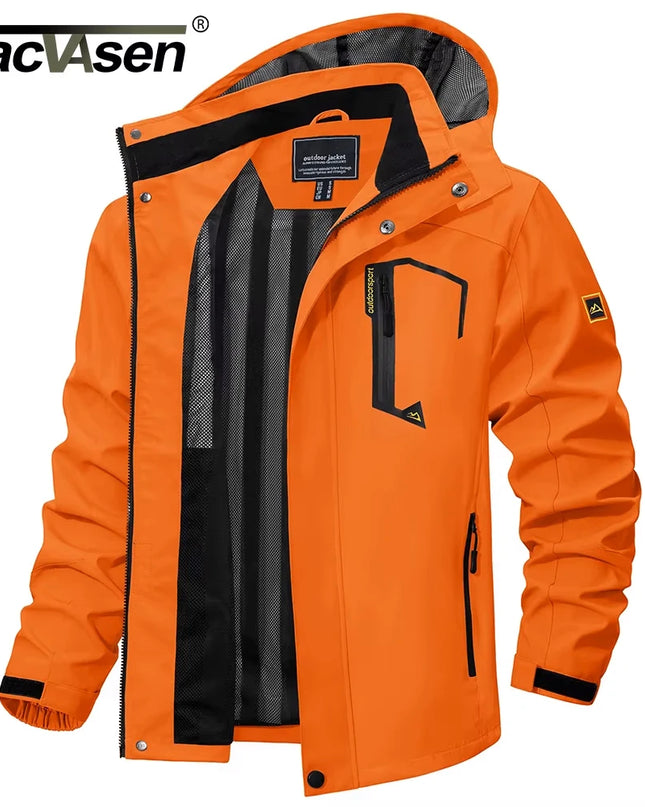 Men's Lightweight Mesh-Lined Waterproof Windbreaker Jacket