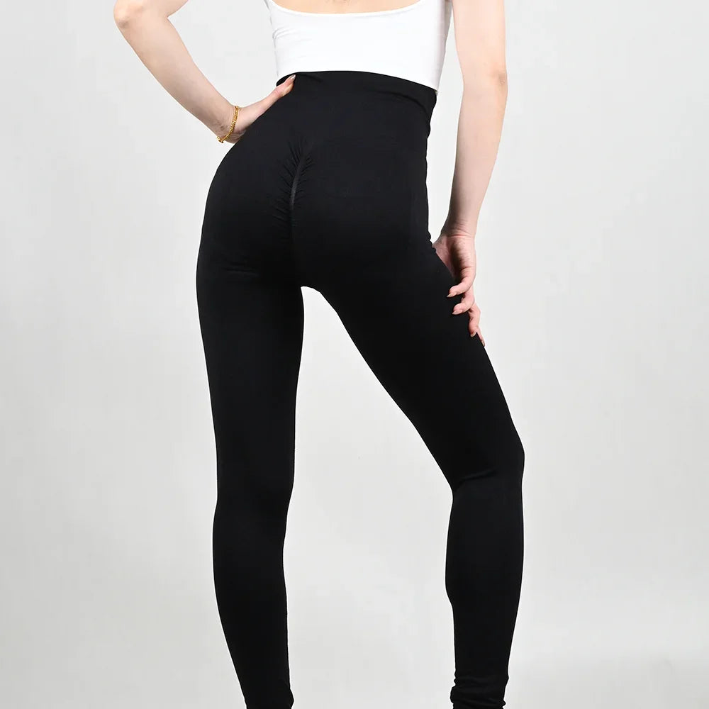 Women’s High-Waist Seamless Yoga Leggings – Stretchy Athletic Training Tights-HighTouch