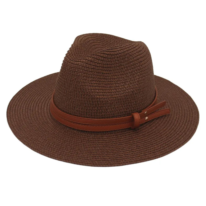 Breathable Straw Panama Sun Hat-HighTouch