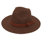 Breathable Straw Panama Sun Hat-HighTouch