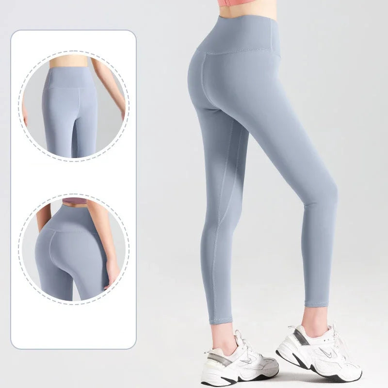 Women’s High-Waisted Fast-Dry Squat-Proof Yoga Leggings – Support & Comfort
