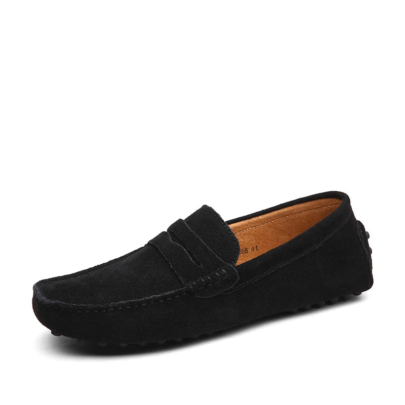 Genuine Leather Slip-On Loafers / Moccasins